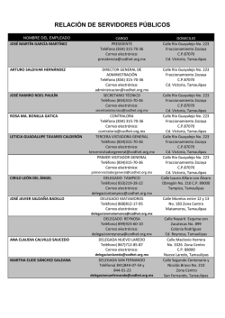 Lista General de Personal