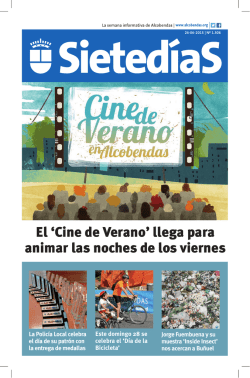 El `Cine de Verano` llega para animar las noches de los viernes