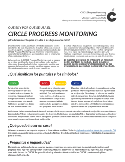 CIRCLE PROGRESS MONITORING