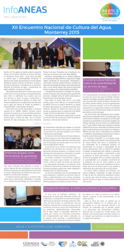 XII Encuentro Nacional de Cultura del Agua, Monterrey 2015