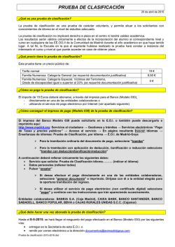 prueba de clasificación - Escuela Oficial de Idiomas Madrid-Goya