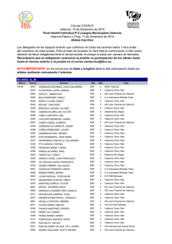 atletas realizarán únicamente 3 intentos. deberán de llevar