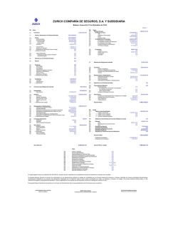 ZURICH COMPAÑÍA DE SEGUROS, S.A. Y SUBSIDIARIA