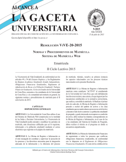 ViVE-20-2015 - Consejo Universitario