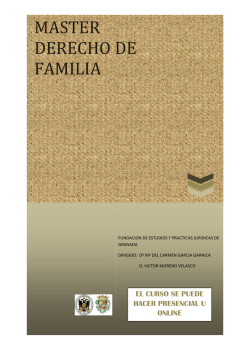 MASTER DERECHO DE FAMILIA