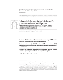 ART6 Influencia de las tecnologías de información