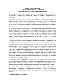LA FAMILIA SUÁREZ VEINTIMILLA – Sencillez y