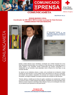 EDISON MUESES CORAL Coordinador de CRC SECC META