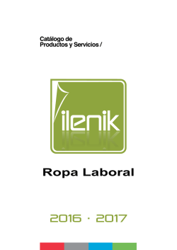 Ropa Laboral 2016 · 2017