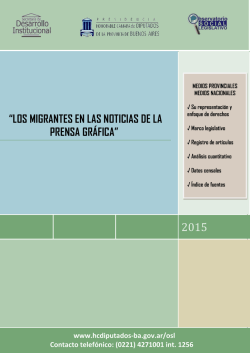 Los Migrantes en las Noticias de la Prensa Gráfica