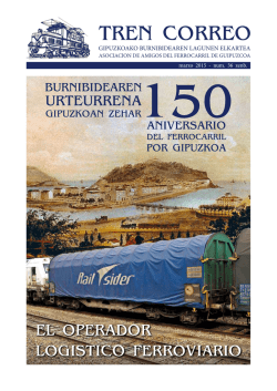 TREN CORREO - Asociación de Amigos del Ferrocarril de Guipúzcoa