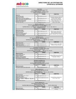 Directorio Oficinas en el Exterior