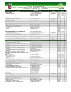 DIRECTORIO ACTUALIZADO AL 03 DE DICIEMBRE DEL