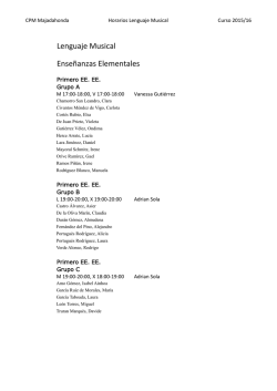 Lenguaje musical (Ense&ntilde;anzas Elementales y Profesionales)