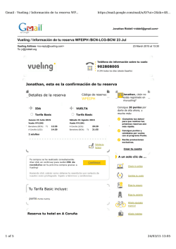 Vueling / Información de tu reserva WFEIPH /BCN-LCG