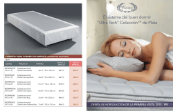 El sistema del buen dormir “Ultra Tech” Colección™ de Plata