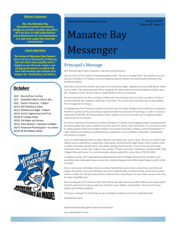 Manatee Bay Messenger - Manatee Bay Elementary School