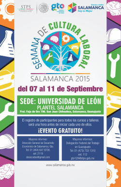 Programa SCL SALAMANCA 2015 - bolsa de empleo de Irapuato