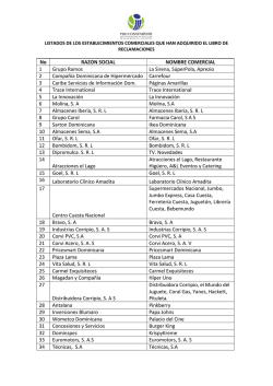No RAZON SOCIAL NOMBRE COMERCIAL 1