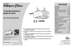 CONTENIDO 1/2 hp Abre-puertas de garaje de