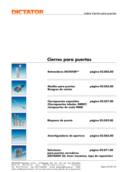 Catalogo 02 Cierres para puertas