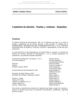 Carpintería de aluminio - Puertas y ventanas