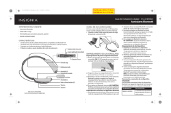 Guía de instalación rápida | NS-CAHBTEB01 Auriculares