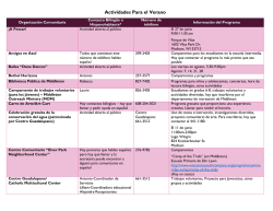 Actividades Para el Verano