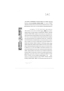 ACTA NOTARIAL DE NOMBRAMIENTO DE EJECUTOR ESPECIAL