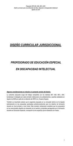 DC Especial - ISFD 803 - Instituto Nacional de Formación Docente