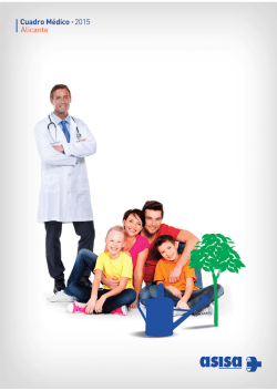 Cuadro M&eacute;dico &bull;2015 Alicante