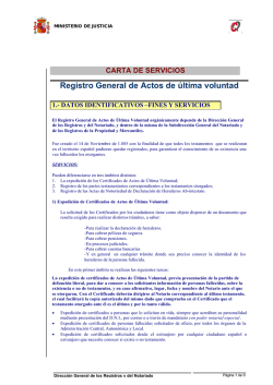 Registro General de Actos de &uacute;ltima voluntad