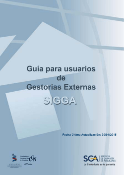 Fecha Última Actualización: 30/04/2015