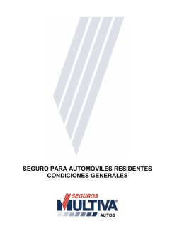 SEGURO PARA AUTOMÓVILES RESIDENTES