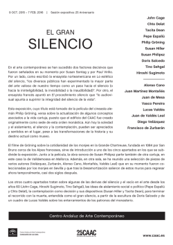 SILENCIO - Centro Andaluz de Arte Contempor&aacute;neo