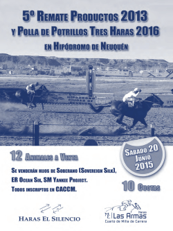 Neuquen `15 - Haras Las Armas
