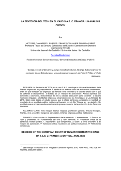 TEDH asunto S - Human Rights In Business