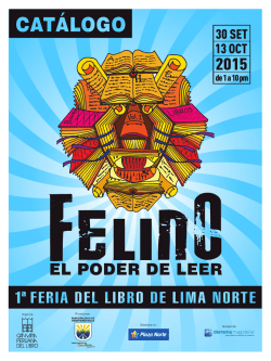 cat&aacute;logo - felino 2015 - C&aacute;mara Peruana del Libro