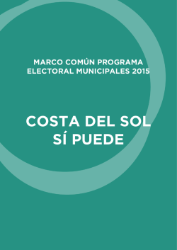 Programa - COSTA DEL SOL, SÍ PUEDE