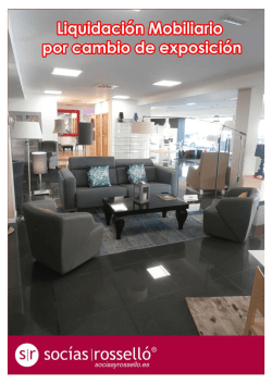 Muebles en Exposición Tienda Palma Los artículos se pueden