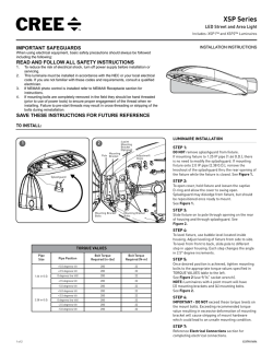 XSP Series, LED Street and Area Light, XSP1.5