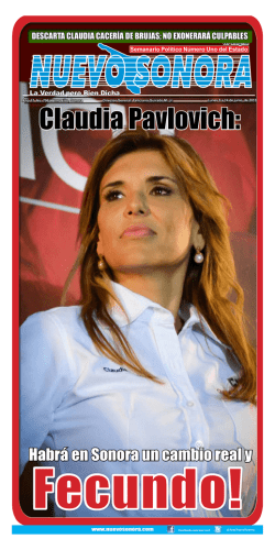 Habrá en Sonora un cambio real y