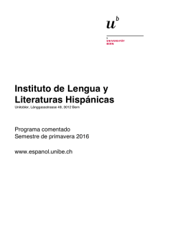 Programa largo def - Instituto de Lengua y Literaturas Hispánicas