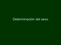 Unidad Nro 5 HERENCIA LIGADA AL SEXO