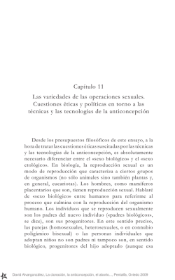 La clonación, la anticoncepción y el aborto en la sociedad