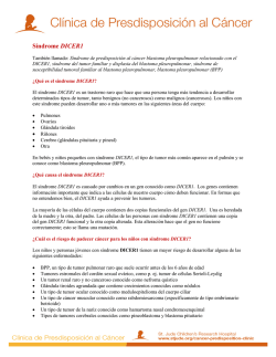 Síndrome DICER1 - St. Jude Children`s Research Hospital