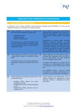 Lubricantes Compresores Frigorificos