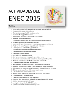 ENEC 2015 - Junta Nacional de Catequesis