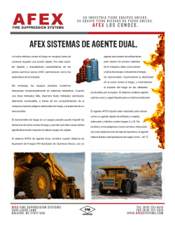 afex sistemas de agente dual. - AFEX Fire Suppression Systems