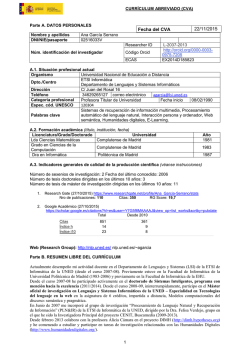 Fecha del CVA 22/11/2015